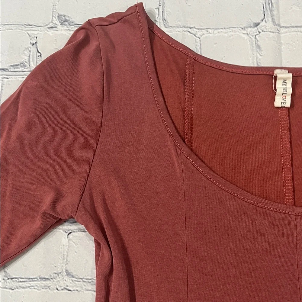 Rust Red Flowy Dress - Picture 3 of 13